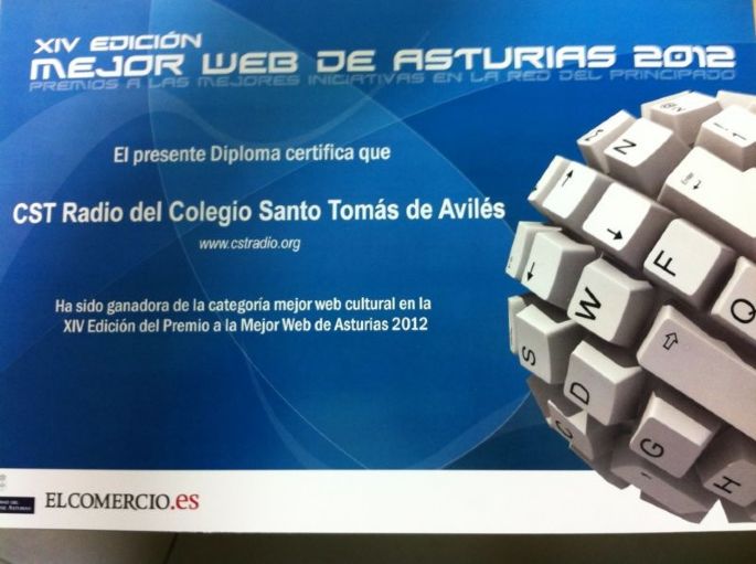 diploma mejor web Asturias 2012